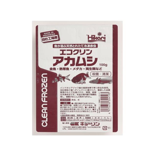 冷凍餌 エコクリンアカムシ 100g キョーリン 冷凍赤虫 天然赤虫