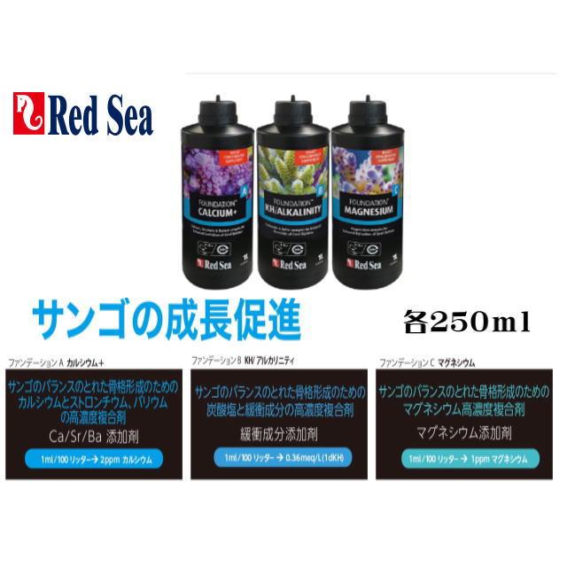 レッドシー リーフファンデーション ABC 250ml 3本セット : アクア