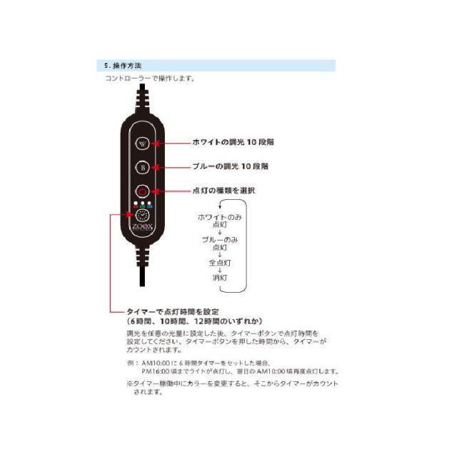 ZOOX リーフナノミニ LED照明 サンゴ育成照明 送料無料 管理80