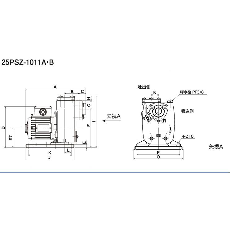 三相電機 40PSZ-4023B 自吸式ヒューガルポンプ 循環ポンプ 【メーカー