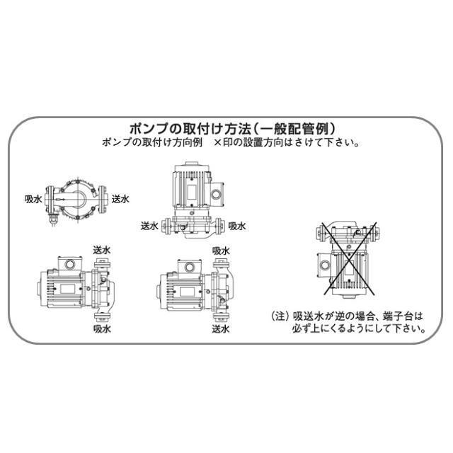 三相電機 20PBGUZ-541A 砲金製ラインポンプ 　屋外設置可 【メーカー直送商品】送料無料_4