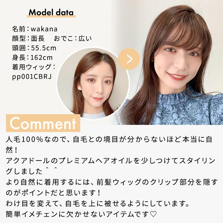 AQUADOLL（アクアドール） 【在庫限り】 前髪ウィッグ 人毛 自然