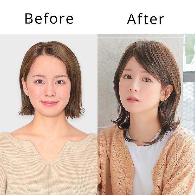 医療用ウィッグ ミディアム 医療用 ウイッグ ウイック セミロング 自然 フルウィッグ カール 女性 レディース かつらの画像