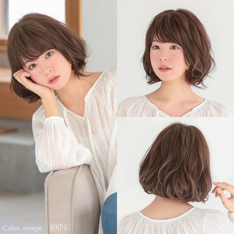 【在庫限り】 医療用ウィッグ ボブ ショート ウィッグ 医療用 ウイッグ ウイック カール 自然 女性 レディース かつら ショートボブの画像