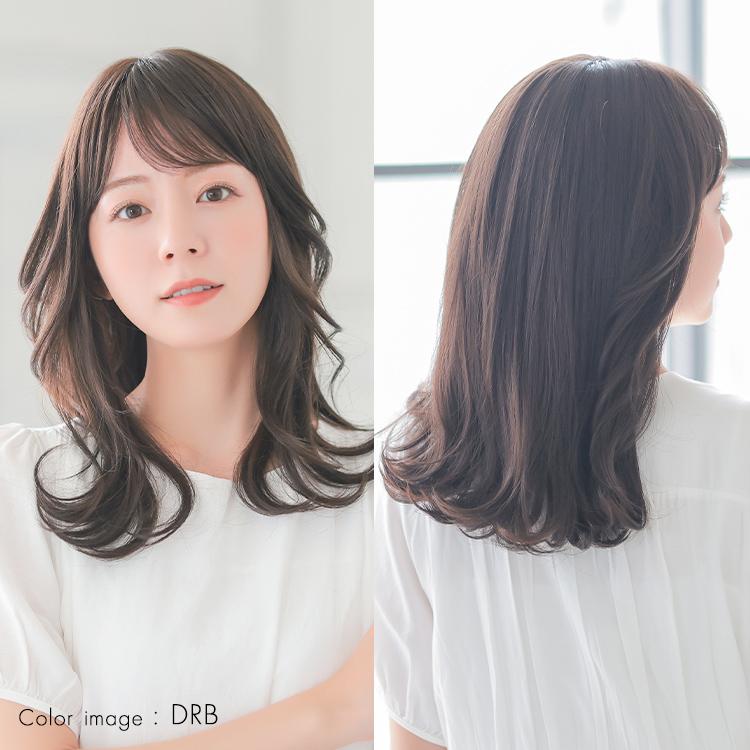 ウィッグ 女性 ロング カール パーマ 自然 医療用ウィッグ フルウィッグ レディース かつら 女性 黒髪の画像