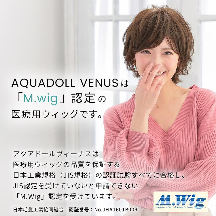 AQUADOLL VENUS 返品補償あり 医療用ウィッグ 人毛 mix ショート AQUADOLL VENUS 返品補償あり 医療用ウィッグ 人毛 mix ショート