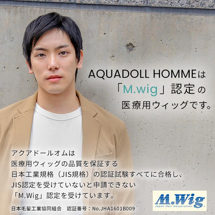 AQUADOLL 返品補償あり ウィッグ メンズ 人毛 mix 男性 ショート AQUADOLL 返品補償あり ウィッグ メンズ 人毛 mix 男性 ショート