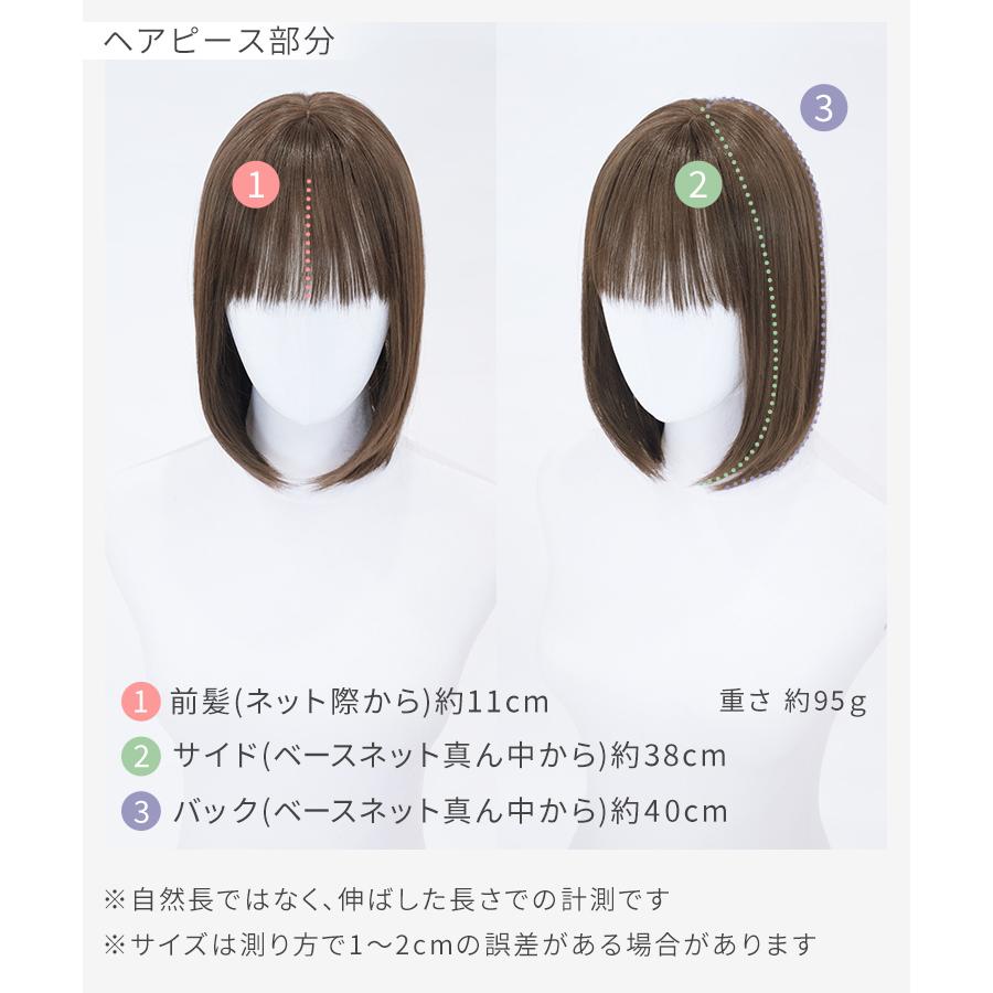 ウィッグ付き帽子 髪付き帽子 3WAY 毛付き 帽子 ヘアピース 医療用ウィッグ 医療用 帽子用 夏用 ミディアム ウイッグ ウイック 帽子ウィッグ 女性 抗がん剤の画像