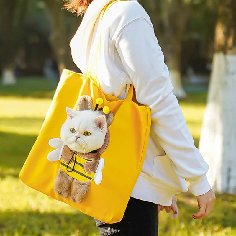 ペットキャリーバッグ ショルダーバッグ 顔出し 犬猫用ショルダー