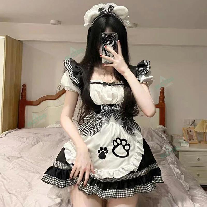 4点セットメイド服 セクシー メイド 服 可愛い コスプレ 大きいサイズ
