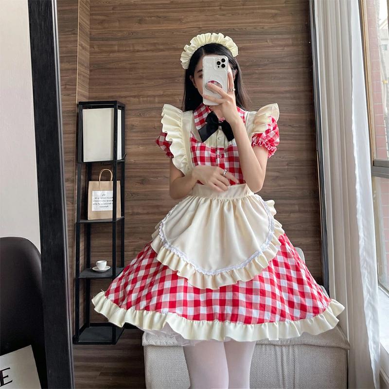 4点セットメイド服 セクシー メイド 服 可愛い コスプレ 大きいサイズ