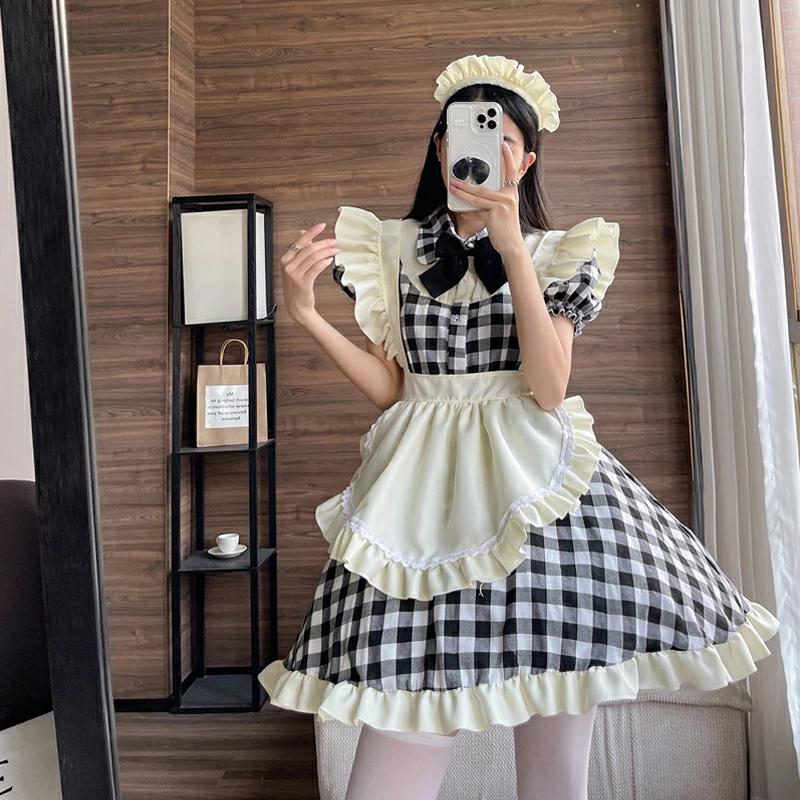 4点セットメイド服 セクシー メイド 服 可愛い コスプレ 大きいサイズ