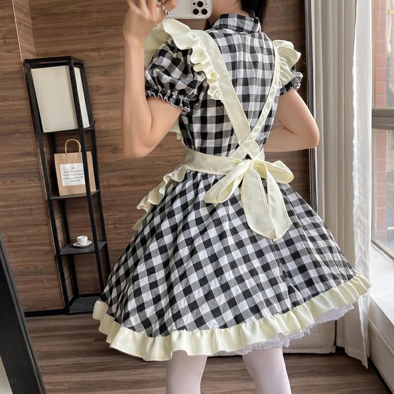 4点セットメイド服 セクシー メイド 服 可愛い コスプレ 大きいサイズ