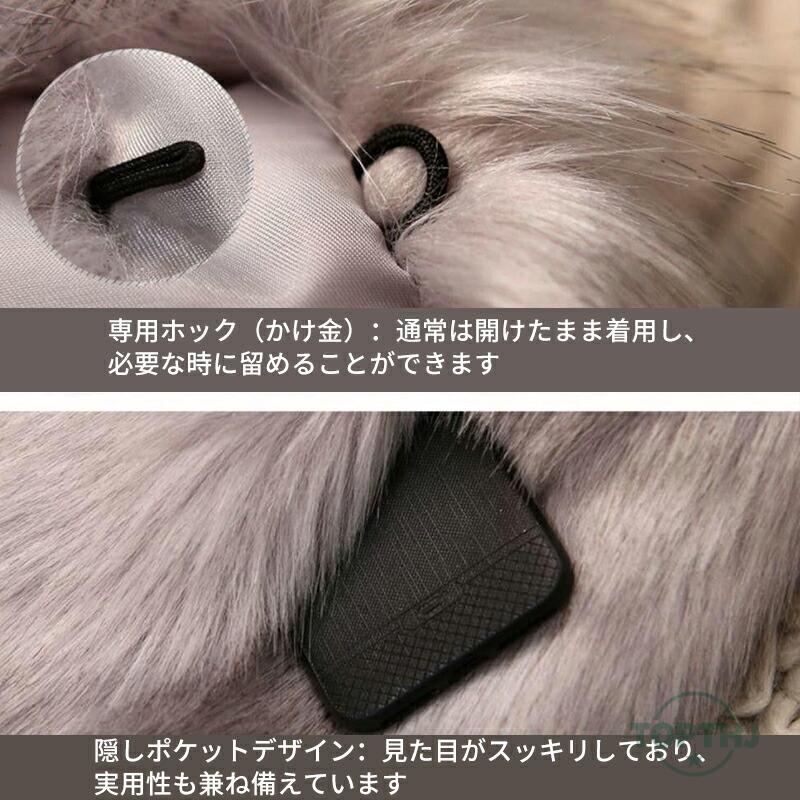 ファーベスト レディース 毛皮ベスト 秋 冬 ミドル丈 フェイクファー 
