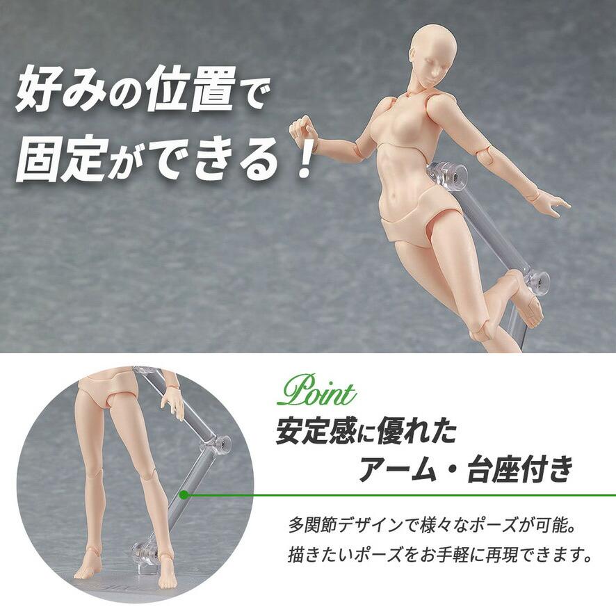 デッサンドール 男女セット台座付き 人形人体 模型 フィギュア