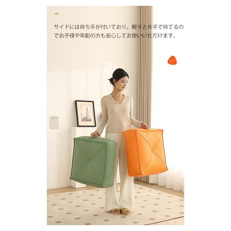 四角形/円形選べる】スツールクッション フロアクッション ミニ