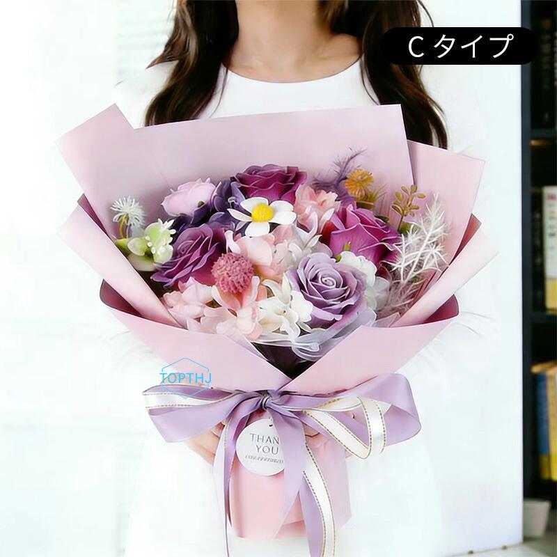 ソープフラワー薔薇 お誕生日 ・記念日 プレゼント . 成人式 花束