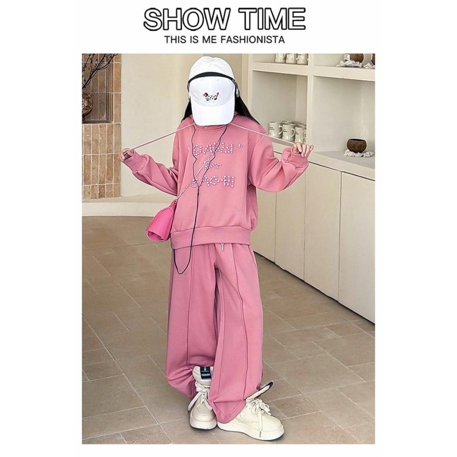 スポーツセット 子供服 2点セット 女の子 セットアップ スウェット