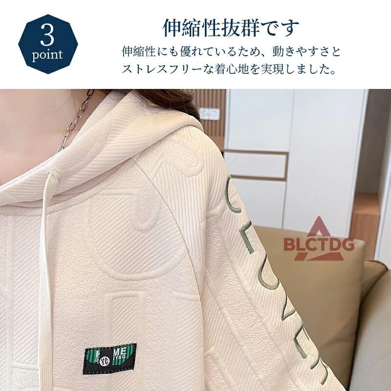 パーカー レディース 半袖 フード付き プルオーバー 薄手 ゆったり