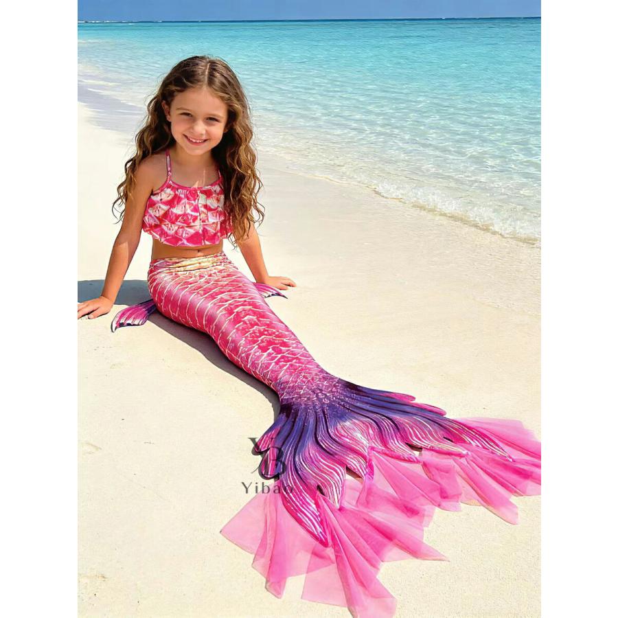 マーメイド水着 親子 ペア セット 子供用 キッズ レディース 人魚姫