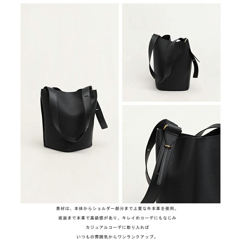 レディース 皮質 2WAY トートバッグ 縦型 大容量 軽量 撥水 バケツ型