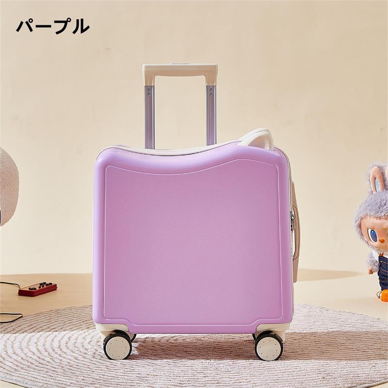 子供用スーツケース 乗れる 3WAY キッズ キャリーケース ピンク 商品の