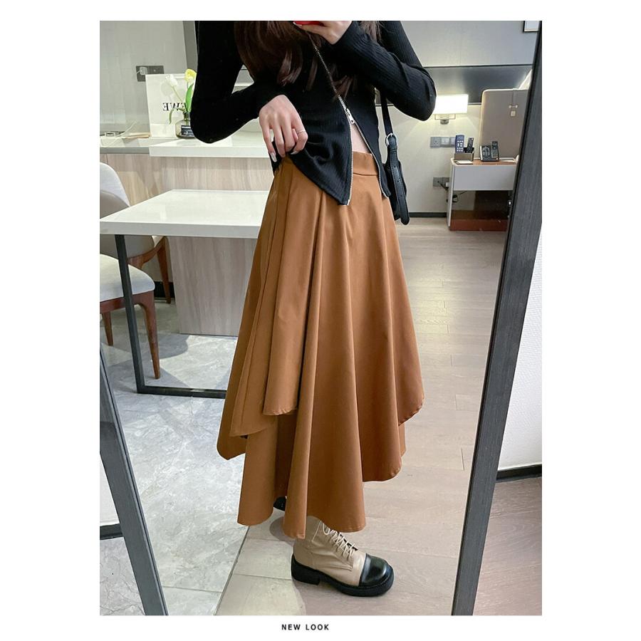 アシンメトリー キュロットスカート レディース 夏 ワイドパンツ