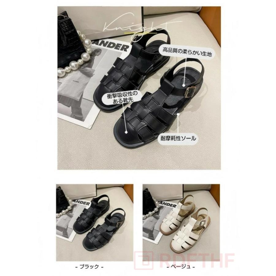 グルカサンダル レディース 厚底 つま先カバー フィッシャーマン