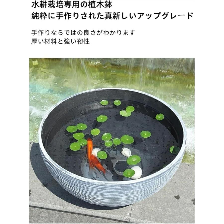 金魚鉢 大型 睡蓮鉢 屋外 メダカ鉢 ビオトープ容器 プラスチック製