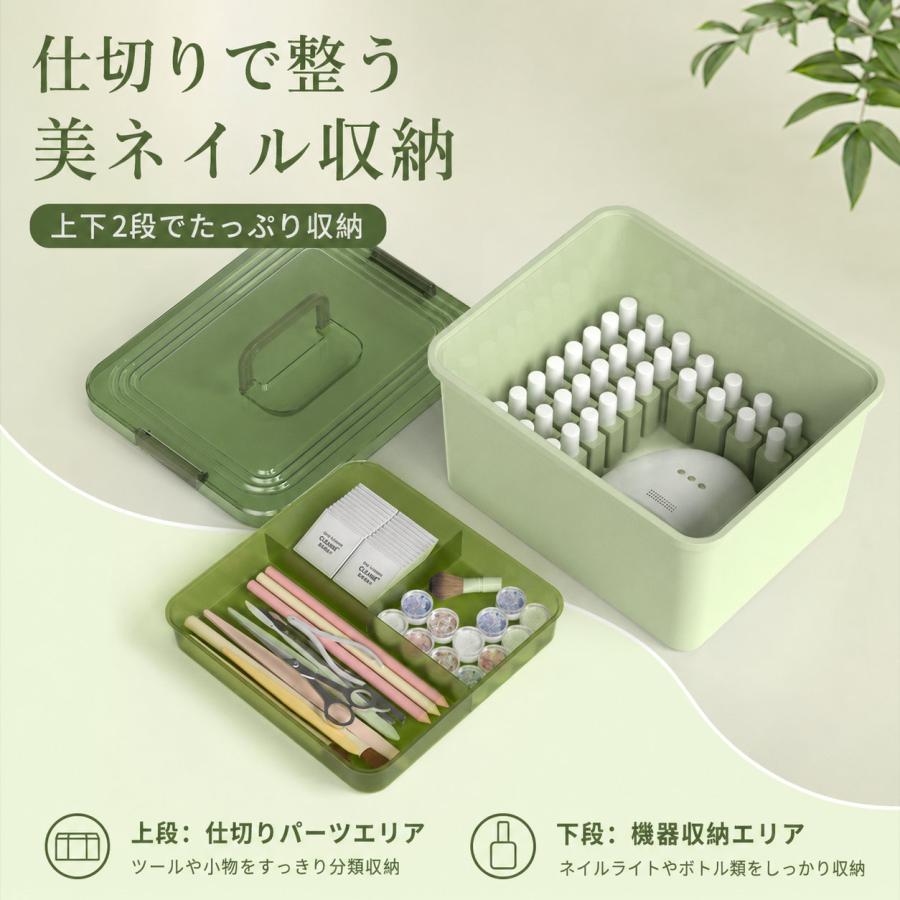 ジェルネイル　まとめ売り　アクリルケース付き ネイルツールボックス ネイル収納ケース ネイルケース ネイルボックス