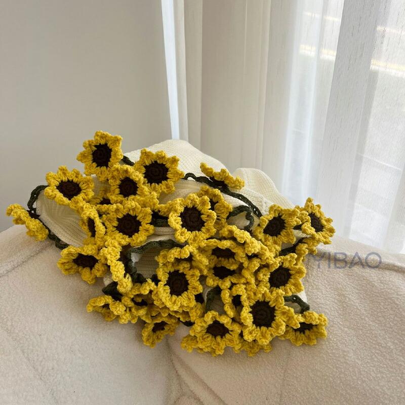 花束ブランケット 完成品 ブーケブランケット ニット 手編みフラワー