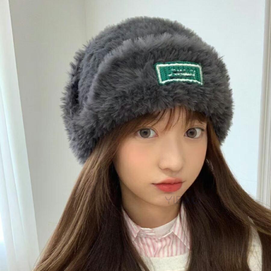耳あて付き帽子 可愛い もこもこ ふわふわ 防寒帽子 耳当て 耳付き