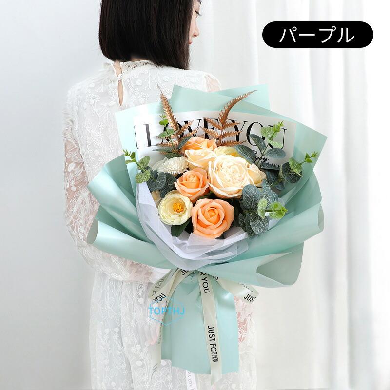 ソープフラワー 花束 成人式 ブーケ プレゼント ギフト バラ フラワー