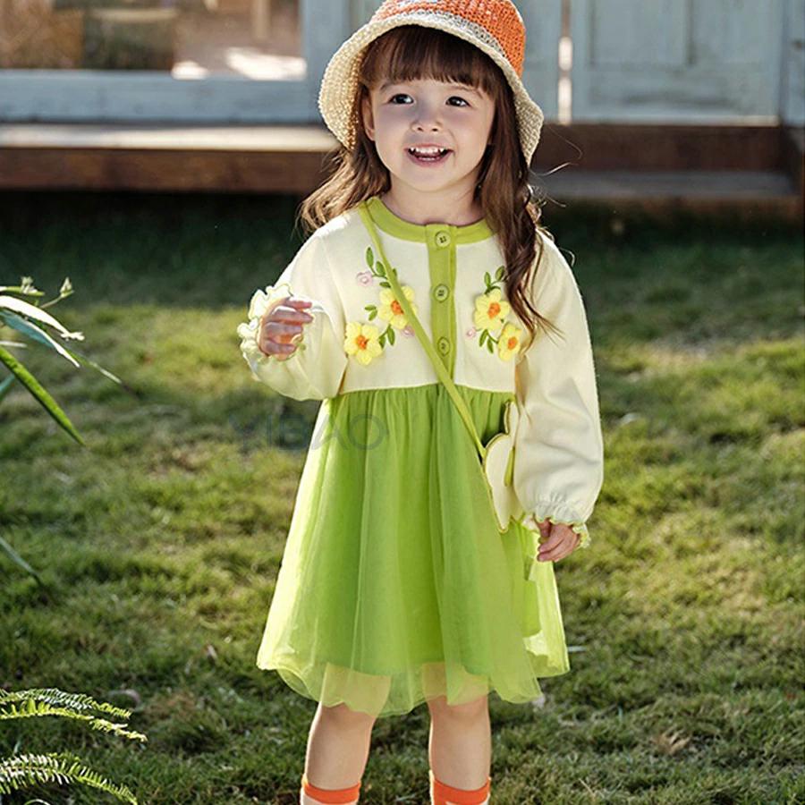 【フォーマル服】130cm☆子供服 襟付きフォーマルワンピース 子供服 キッズ 女の子 フォーマル 長袖 襟