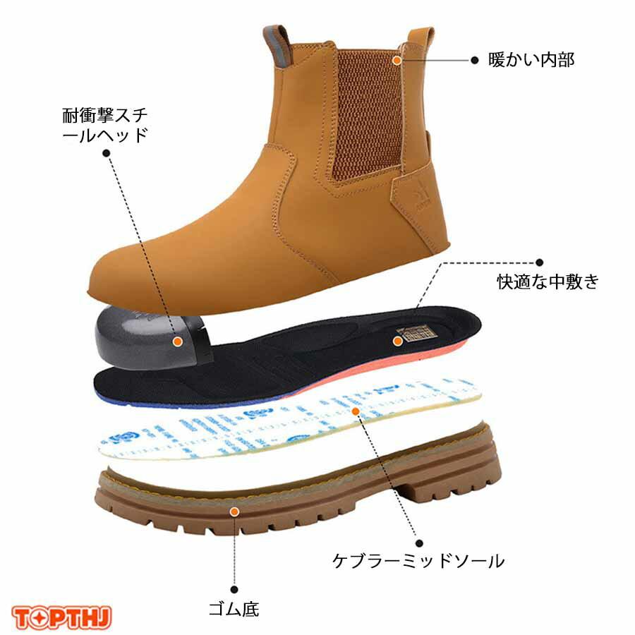 安全靴 革 作業靴 超軽量 耐摩耗 防刺 耐滑 衝撃吸収 鋼製先芯入り