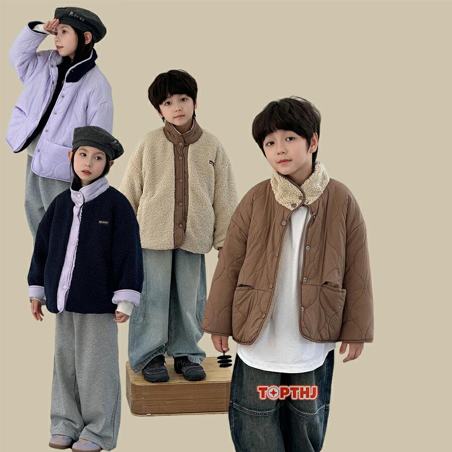 ジャケット キッズ 子供 こども 男の子 女の子 中綿入り トップス 