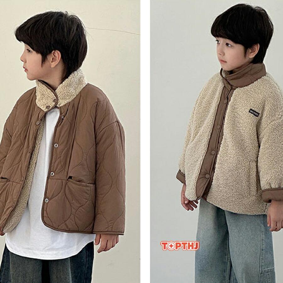 ジャケット キッズ 子供 こども 男の子 女の子 中綿入り トップス 