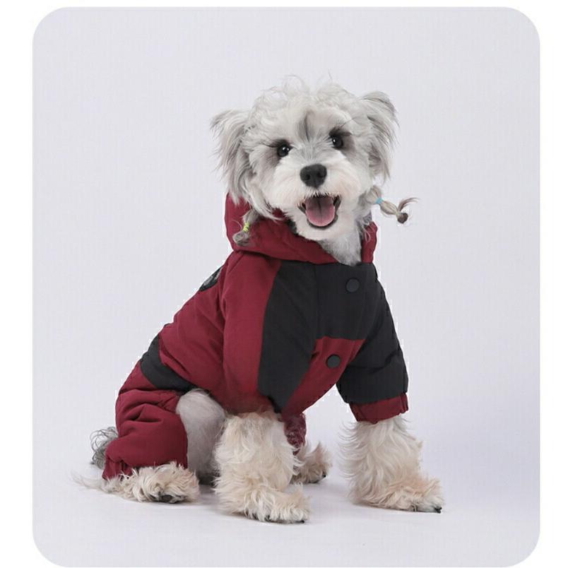 犬服 ジャケット 防寒 4本足 厚手 D型リング付き 犬 猫 小型犬 中型犬