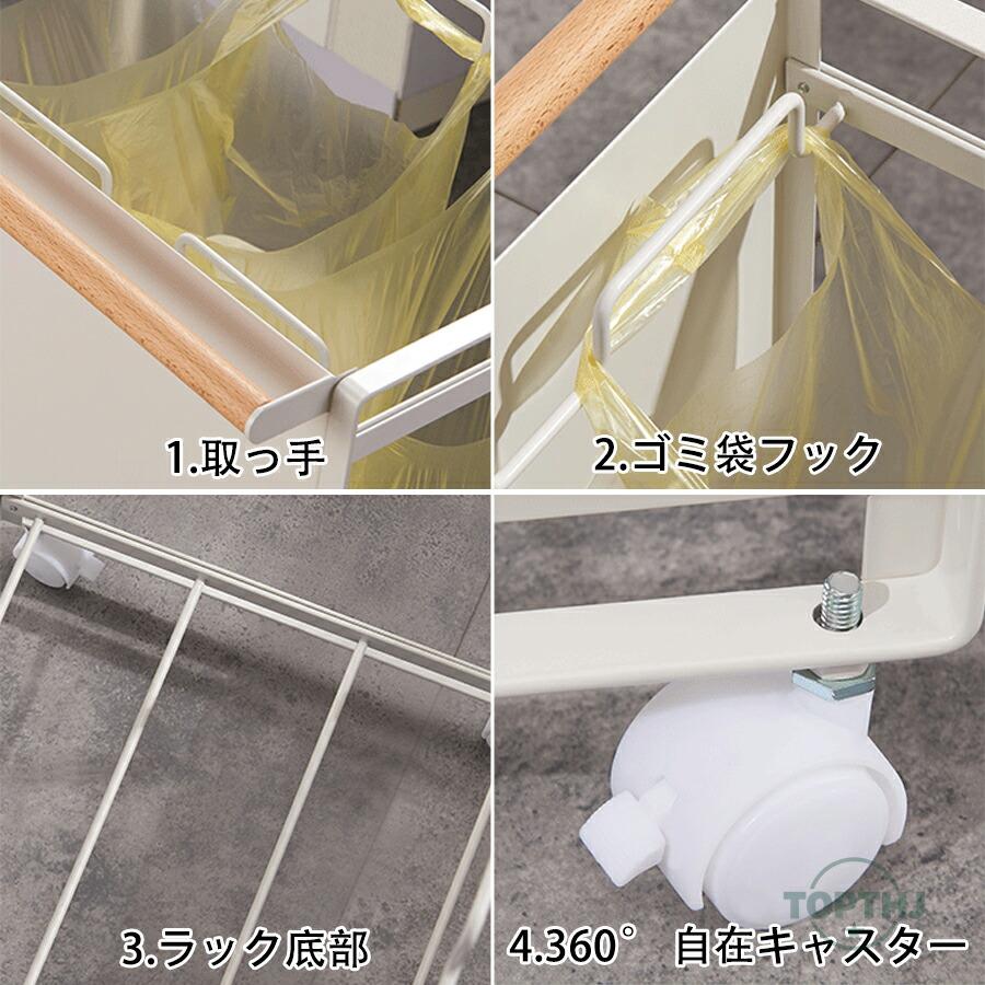3分別ダストワゴン 目隠しあり 蓋無し 【公式通販】