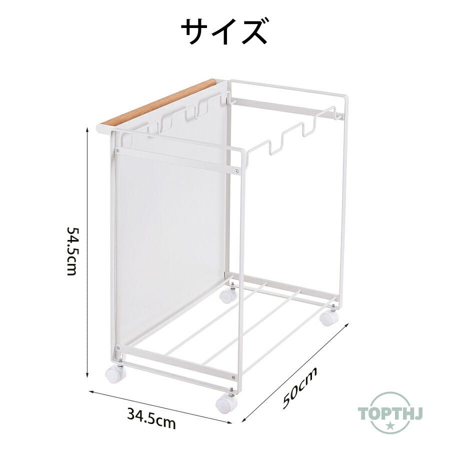 分別ダストワゴン / 蓋無し 目隠し /3分別 /］キッチン ゴミ箱 ごみ箱