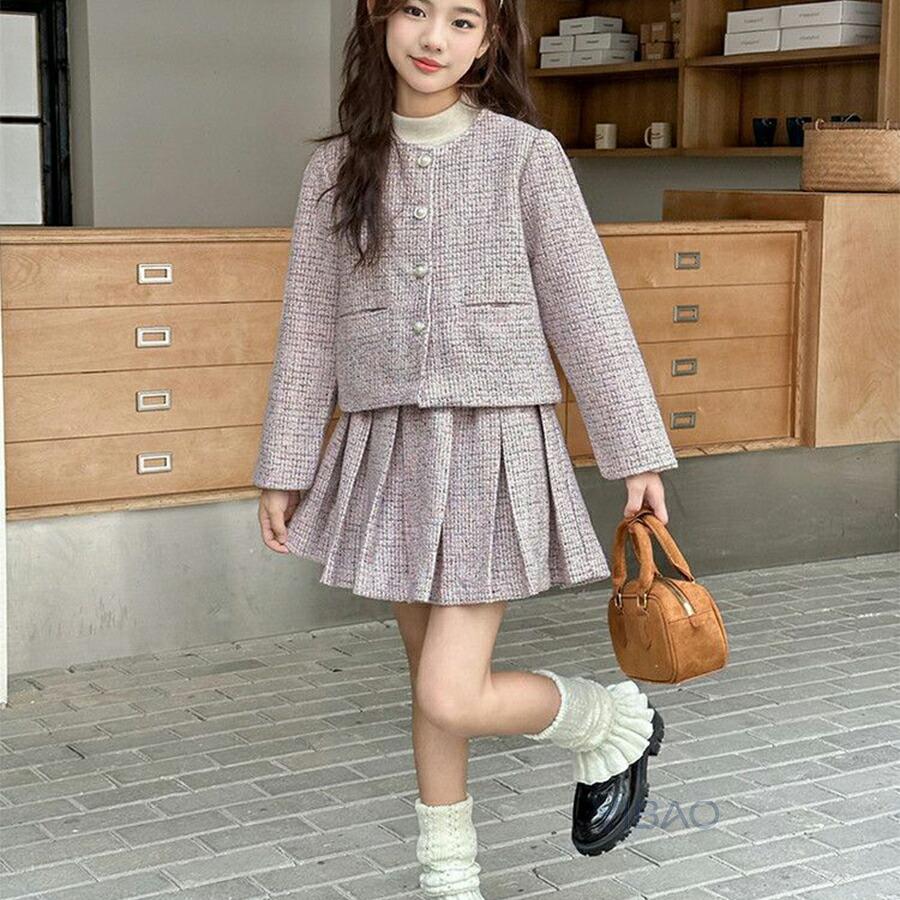 ツイードセットアップ フォーマル スーツ 女の子 七五三 保育園