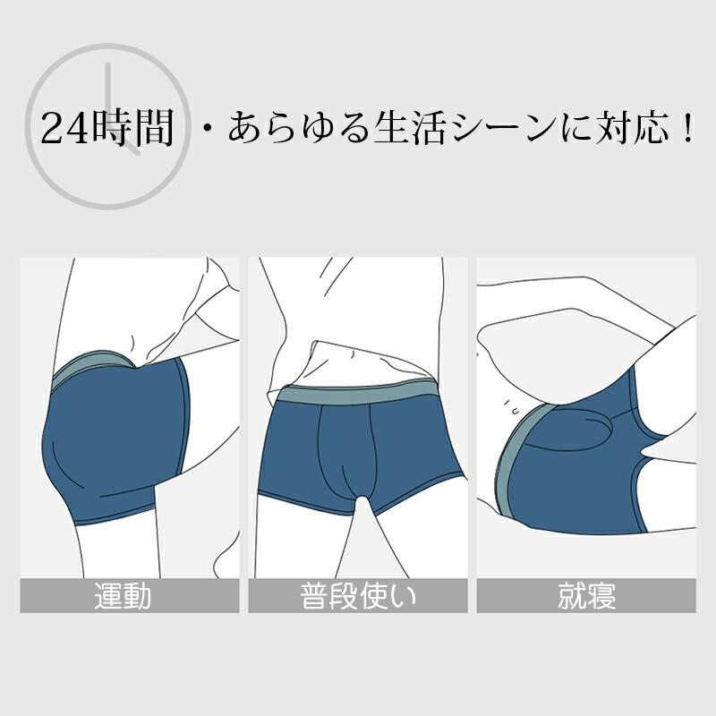 ボクサーパンツ メンズ 年中蒸れない 3枚セット インナーパンツ サテン