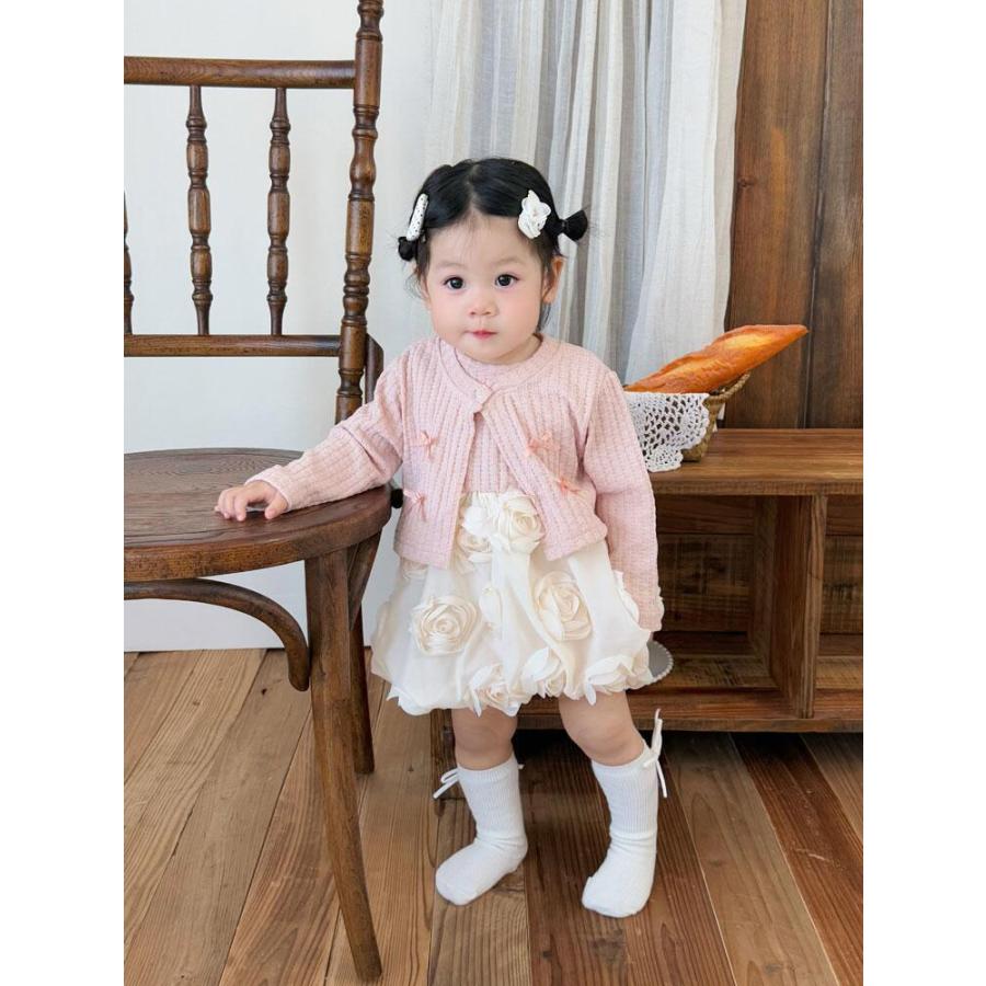 女の子 ボレロ ワンピース セットアップ ニット 子供服 キッズ