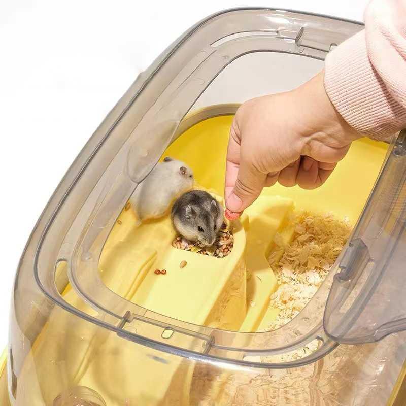 ハムスターケージ 小動物用ケージ 透明 飼育ケージ よく見える