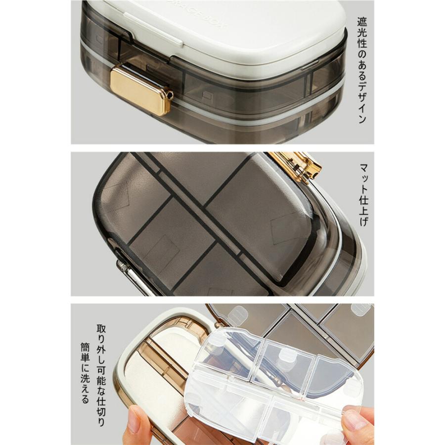 ピルケース 携帯用 サプリケース コンパクト サプリ 1週間分 薬ケース