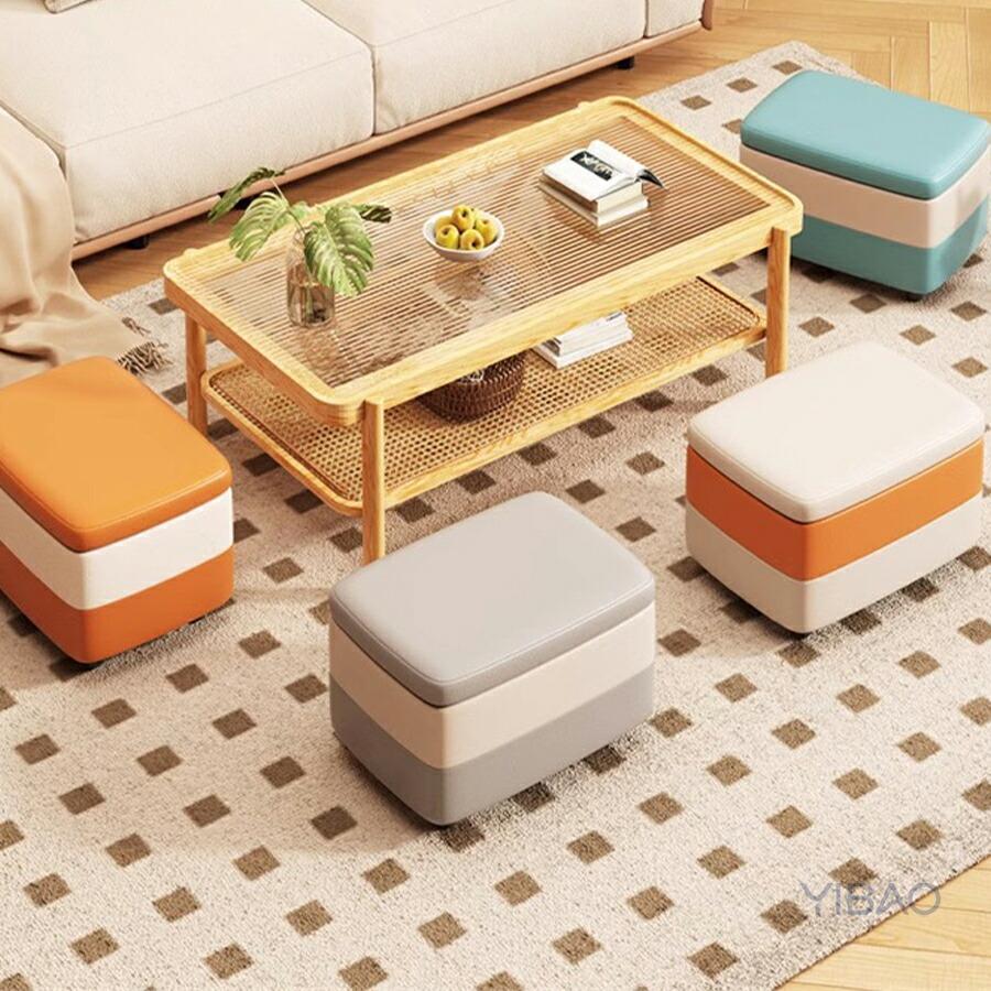 Tomo 【新品】 収納スツール 収納ベンチ チェア 収納ボックス 座れる 収納スツール 収納ベンチ 長方形 大きめ 物入れ