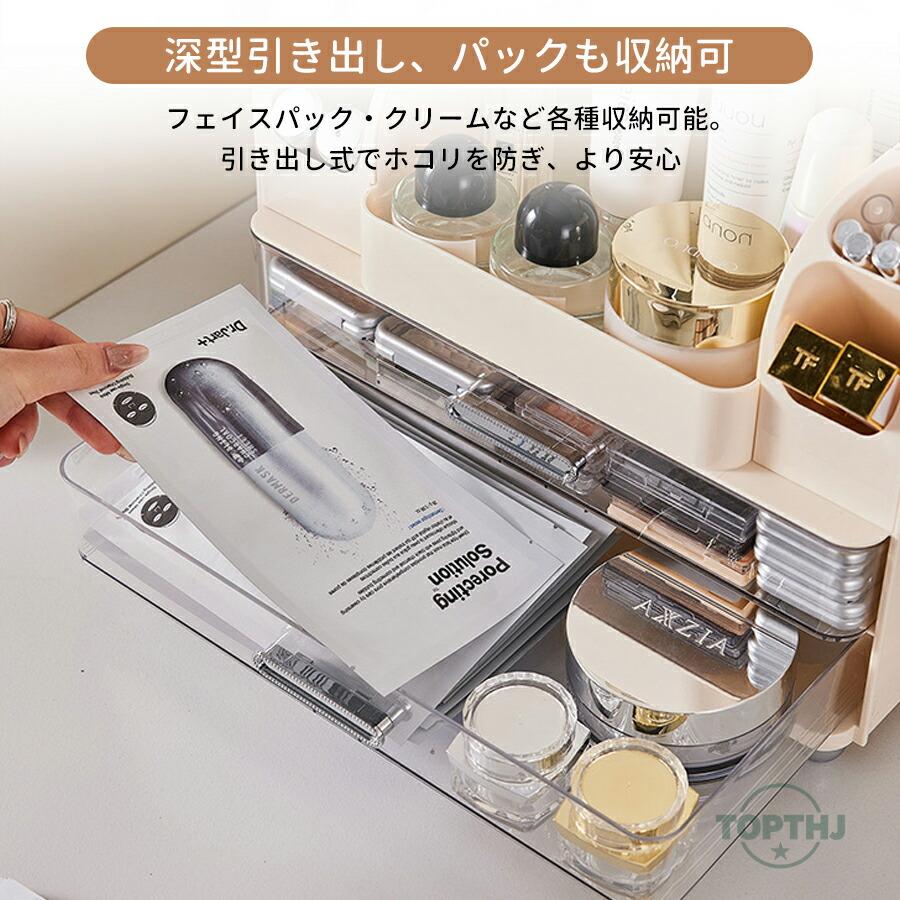 メイクボックス コスメボックス 大容量 化粧品 収納 ケース クリア