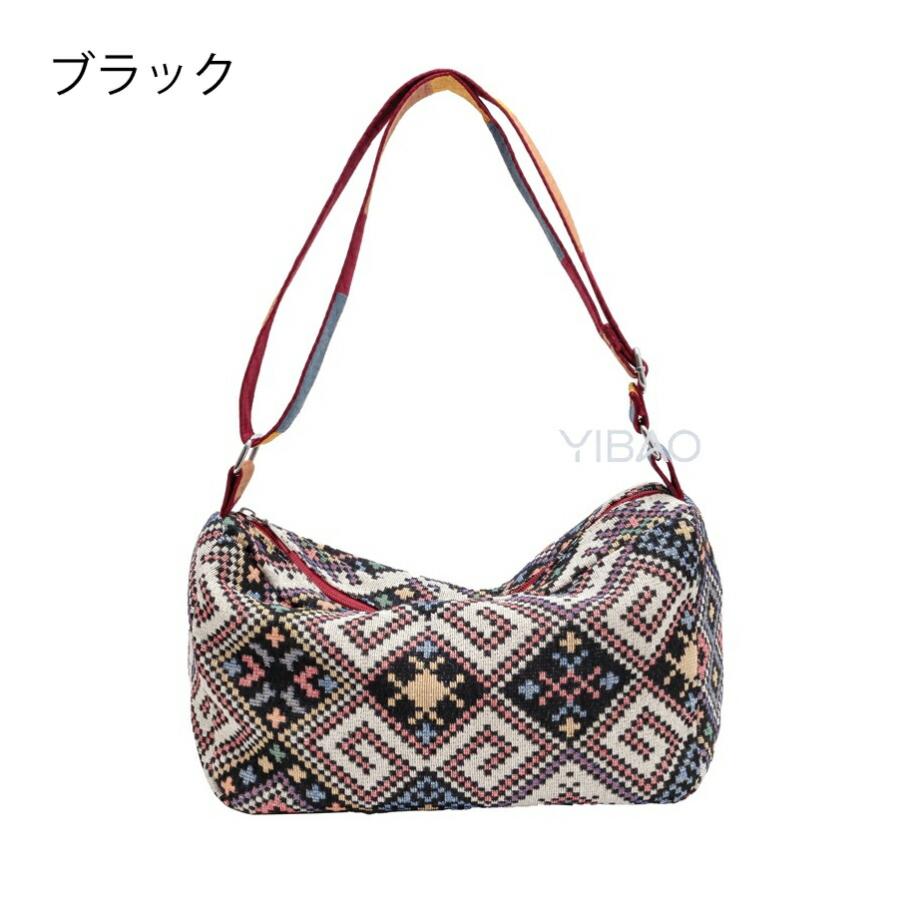 ショルダーバッグ エスニック柄 レディース ポシェット レトロ バッグ