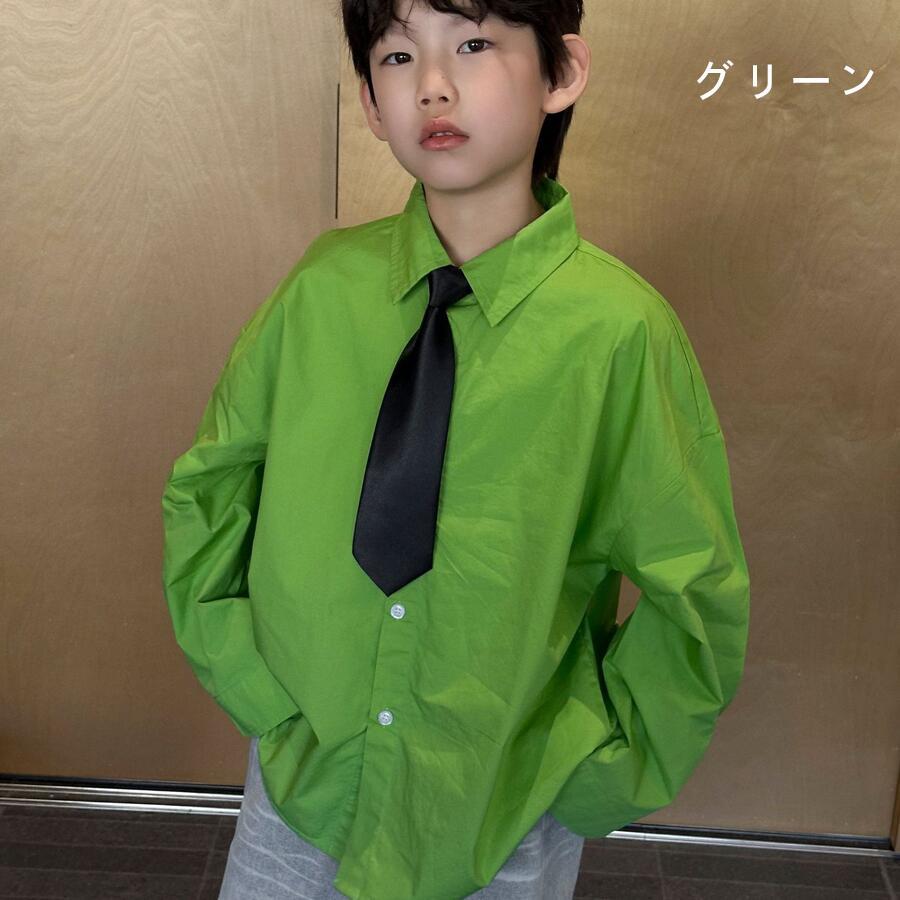 長袖シャツ 子供服 キッズ 男の子 女の子 ビッグシルエット 上品 細