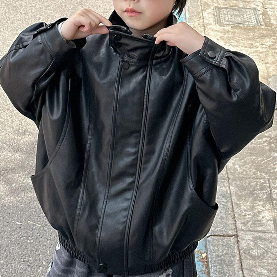 ジャケット 子供服 キッズ 男の子 女の子 ビッグシルエット 上品 細